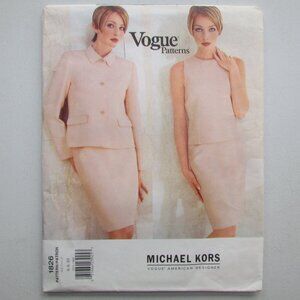 Michael Kors Vogue Sewing Pattern - 1826 - Sz 6-8-10 - NEW